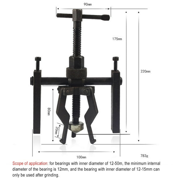 Color : Black SHENGC Car-Styling Inner Bearing Puller Gear Extractor Heavy Duty Automotive Machine Tool Kit Color : Black SHENGC Car-Styling Inner Bearing Puller Gear Extractor Heavy Duty Automotive Machine Tool Kit